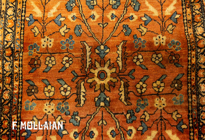 Antique Persian Saruk Farahan Rug (146x54 cm)